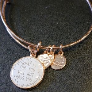 Alex and Ani Bracelet "What is for you will not pass you"